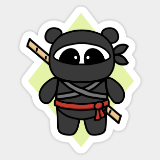 Ninja Panda by Amanda Roos Sticker